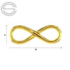 CHAZ-136 INFINITY Charms Srebro 925 POZŁACANE