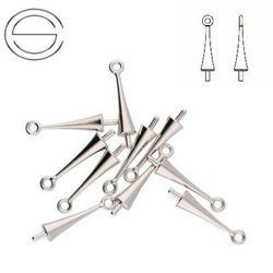 65M001 MM 11,5 Swarovski Trumpet Cap - RHODIUM