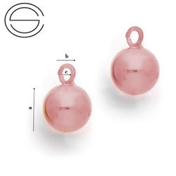 KDPRG-10 Kulka do podwieszania Srebro925 ROSE GOLD