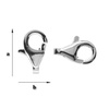CHP-9 LOBSTER CLAW - 9 MM CLASP SILVER 925/GRAM