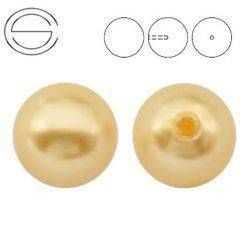 PRECIOSA 131-10-012 Round Pearl Maxima 1/2H 12 mm GOLD