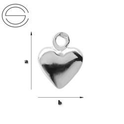CHA-34 SERCE Element do podwieszania Srebro 925