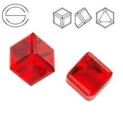 4841 MM 4 Swarovski Cube LIGHT SIAM CAL VZ
