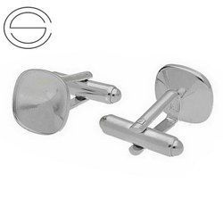 MTSP-85/12  Cufflinks setting Silver 925  RHODIUM PLATED