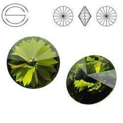 1122 MM 12 Swarovski Rivoli OLIVINE F