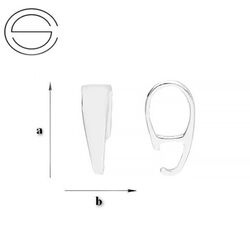 KW-200 Krawatka do podwieszania Srebro 925
