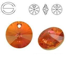 6428 MM 12 Swarovski XILION Disc COPPER COP