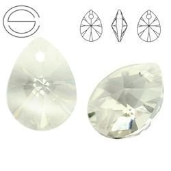 6128 MM 10 Swarovski Mini Pear SILVER SHADE SSHA