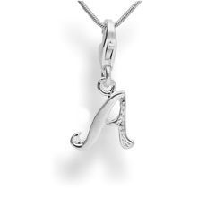 Srebrna zawieszka - charms - ALFABET - A - pr. 925