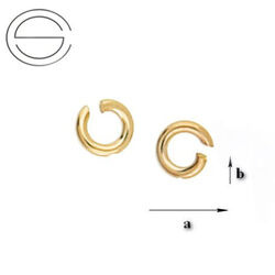 ZK-0,7x1,7/9K Open ring - Gold 375