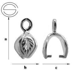 KKP-01 Krawatka do Swarovski Srebro 925 RODOWANE