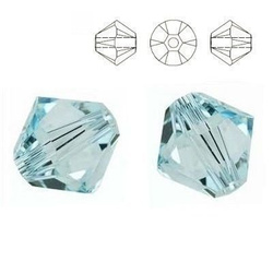 5328 MM 4 Swarovski XILION Bicone LIGHT AZORE
