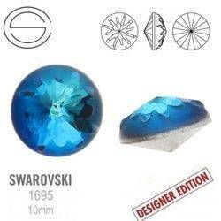 1695 MM 10 Swarovski Sea Urchin BERMUDA BLUE BBL F
