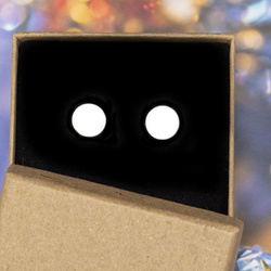 SZT-268 Silver stud earrings CIRCLES 18mm - SILVER 925