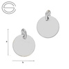 CL-585 VIRGO Zodiac Pendant 9,0 mm Sterling Silver 925