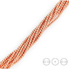 KN-RS-3,0 HEM RGPL Natural stone - round smooth - PLATED HEMATITE