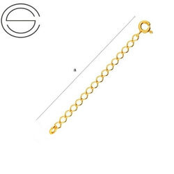 P6-R1-50KZ-Z Przedłużka 6 cm Srebro 925 POZŁACANE