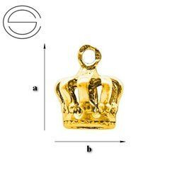 CHAZ-66 KORONA do podwieszania pr. 925 POZŁACANE
