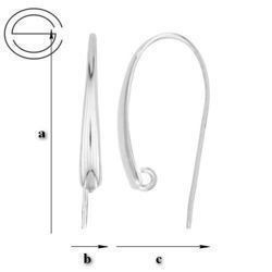 BO-23D Bigle otwarte do podwieszania Srebro 925 /gram