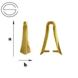 KBBZ-8 Krawatka do Swarovski Srebro 925 POZŁACANE