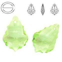 6090 MM 16 Swarovski Baroque CHRYSOLITE