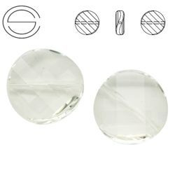 5621 MM 14 Swarovski Twist Bead CRYSTAL