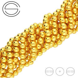 KN-RS-2,0 HEM RGPL Natural stone - round smooth - PLATED HEMATITE