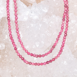 KN-RF-2,5 TUR PIN Natural stone - round faceted - PINK TOURMALINE 10 pcs.
