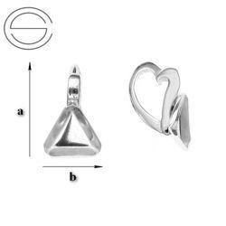 KW-019/6 Krawatka do wklejania Cube 4841 6mm Srebro 925 /gram