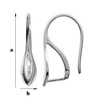 BO-37 Earwires Silver 925 for Crystals from Swarovski