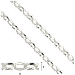 Rolo R 093 Sterling Silver 925 Silver Chain for Jewelry Making