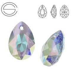 6433 MM 16 Swarovski Pear Cut Crystal AB
