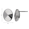 GWP-99/14 STUD EARRING FOR 4122 SILVER 925 RHODIUM