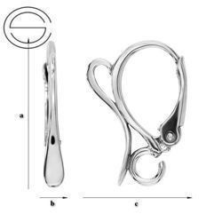 BA-78 Leverbacks - Earring Hooks - Sterling Silver 925 / gram