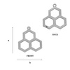 CL-494 HONEYCOMB Pendant 17,5 mm Sterling Silver 925