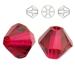 5328 MM 3 Swarovski XILION Bicone RUBY