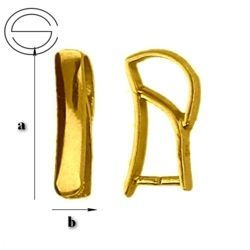 KWZ-024 Krawatka do Swarovski Srebro 925 POZŁACANE