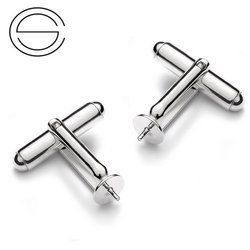 MTBS-6 Cufflinks setting Silver 925