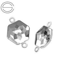 4683/J MM 10 Swarovski Hexagon - oprawa - Rhodium