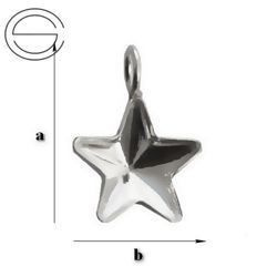 KSV-45/10A Krawatka gwiazdka do wklejania 4745 10mm Srebro 925 /gram