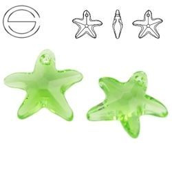 6721 MM 16 Swarovski Starfish PERIDOT