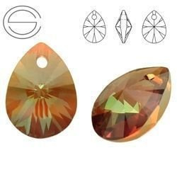 6128 MM 12 Swarovski Mini Pear COPPER COP