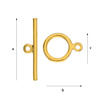 TOGZ-2 Toggle Silver 925 Gold Plated