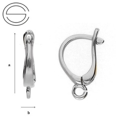 BK-31 Snap Earrings Silver 925