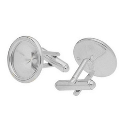 MT-73/14 Spinki do mankietów do wklejania Rivoli 1122 Srebro 925 /gram