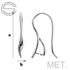BOM-1 Metal Earwires Silver Plated