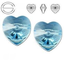 5742 MM 10 Swarovski Heart AQUAMARINE