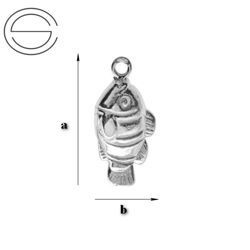 CHA-62 RYBA Element do podwieszania Srebro 925
