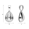 KW-122/10 Krawatka do 4320 Pear-shaped Srebro 925 /gram