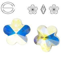 4744 MM 10 Swarovski Flower Crystal AB F